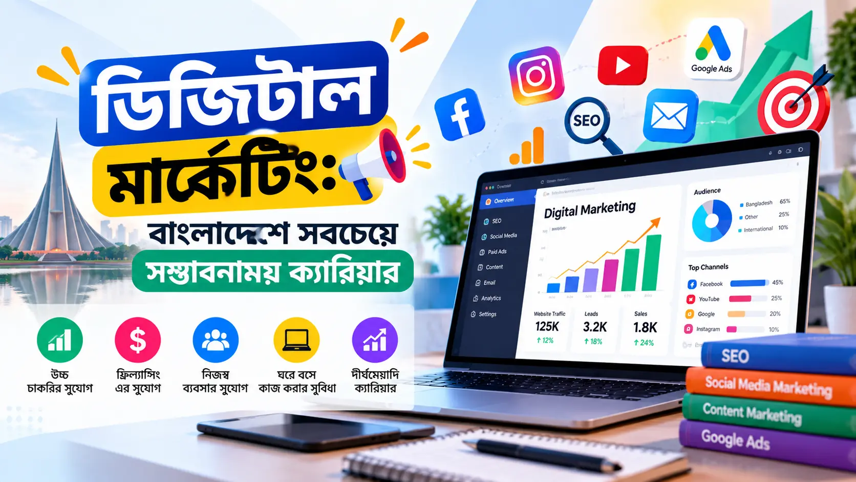ডিজিটাল মার্কেটিং: বাংলাদেশে সবচেয়ে সম্ভাবনাময় ক্যারিয়ার